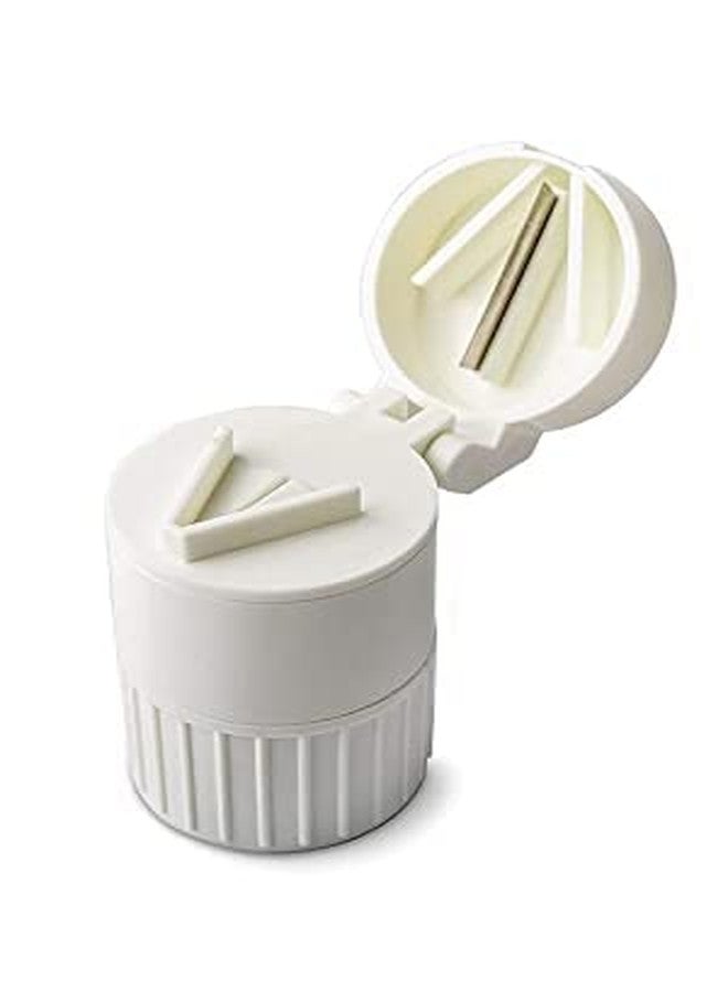 See more Pill Cutter,Pill Crusher Grinder Splitter,Portable Mini Pill Cutter for Small or Large Pills,Medicine Tablet Vitamin Organizer with Storage Container - Image 1